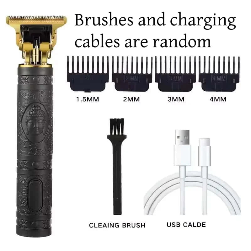 Elektrický zastřihovač vlasů Profesionální USB bezdrátový zastřihovač Profesionální zastřihovač vousů Sada pro úpravu vlasů Stroj na stříhání vlasů