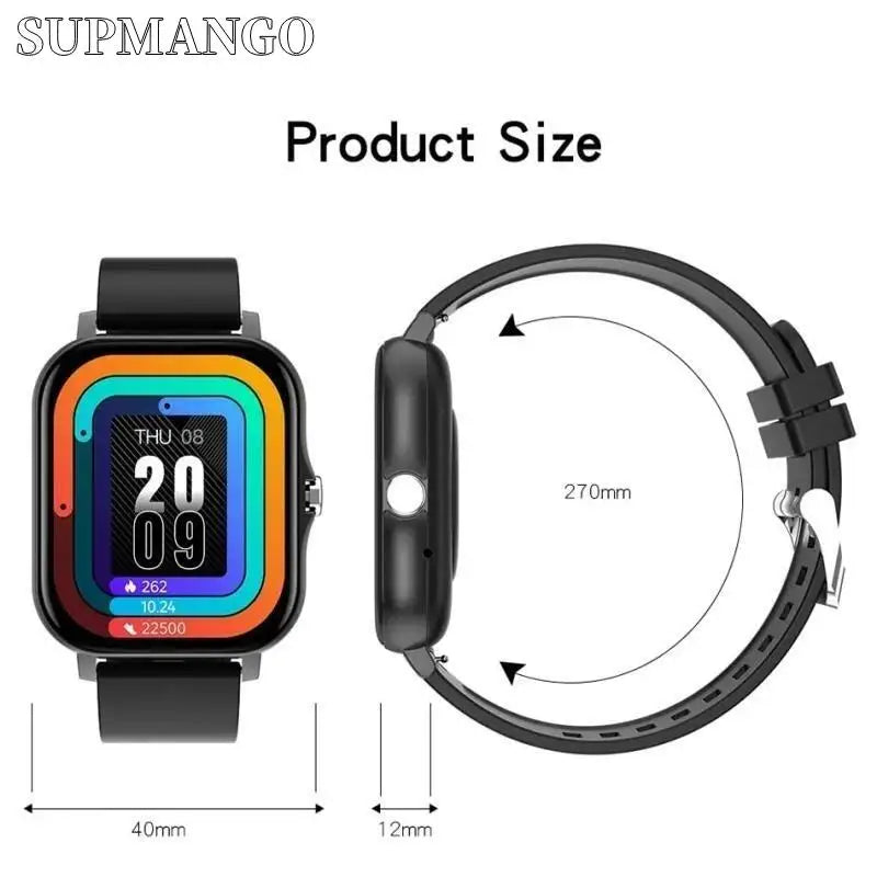 NOVÉ Dámské chytré hodinky Muži Telefon Android IOS 1,44" barevný displej Plně dotykový Vlastní ciferník Chytré hodinky Bluetooth Volání SmartWatch