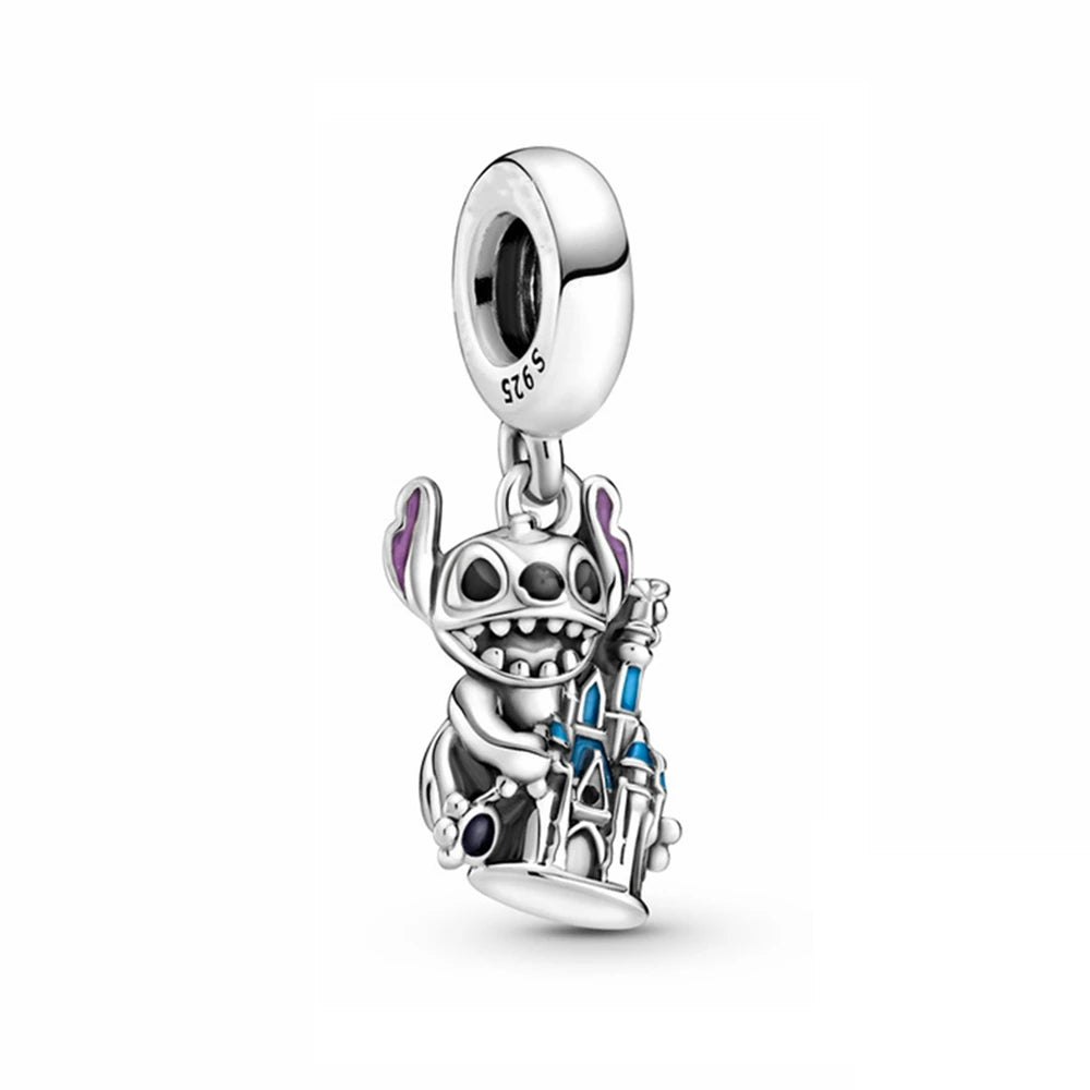 Disney Stitch Marvel Rescuer Korálky Star Charms Wars pro originální Pandora 925 mincovní stříbro náramek náhrdelník pro ženy šperky