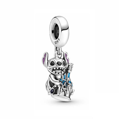 Disney Stitch Marvel Rescuer Korálky Star Charms Wars pro originální Pandora 925 mincovní stříbro náramek náhrdelník pro ženy šperky