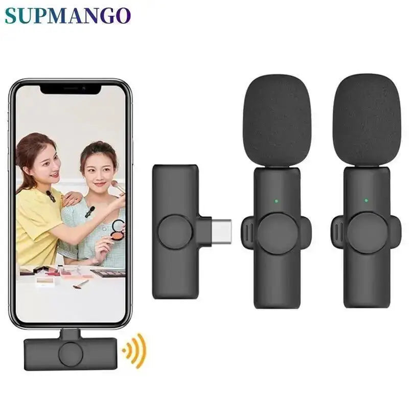 X11 Profesionální bezdrátový klopový mikrofon pro iPhone iPad Laptop Android Živé hry Video Nahrávání Rozhovor Business Mic