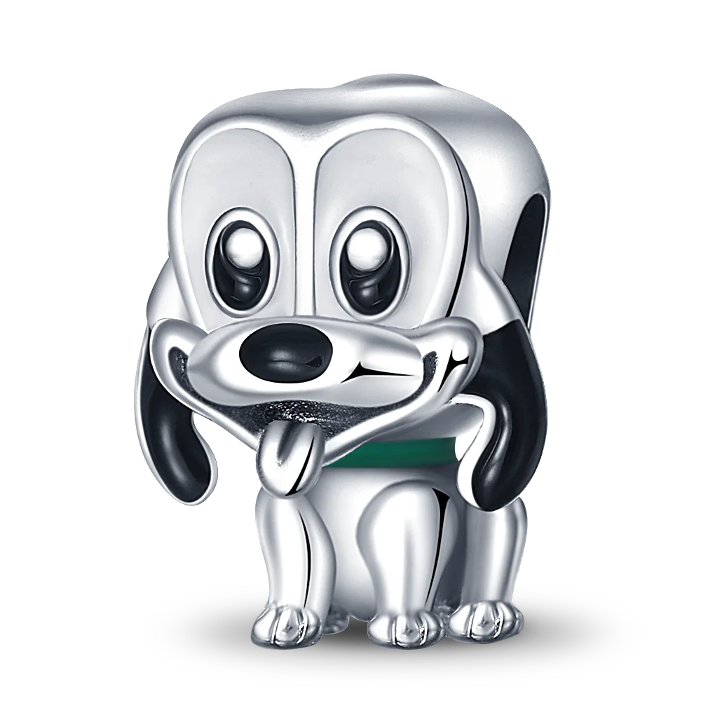 Nové 925 Sterling Silver Módní Dámské korálky s přívěskem Wolf Head Dumbo Vhodné pro náramek Pandora Náhrdelník DIY jemné šperky