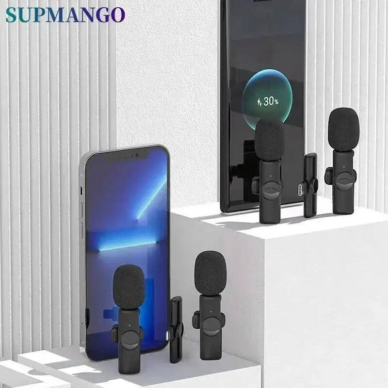 X11 Profesionální bezdrátový klopový mikrofon pro iPhone iPad Laptop Android Živé hry Video Nahrávání Rozhovor Business Mic