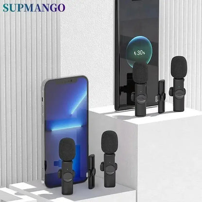 X11 Profesionální bezdrátový klopový mikrofon pro iPhone iPad Laptop Android Živé hry Video Nahrávání Rozhovor Business Mic