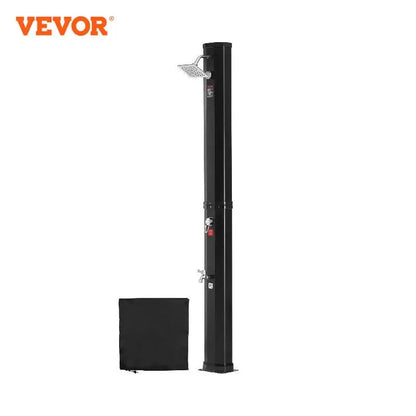 Venkovní solární vyhřívaná sprcha VEVOR 35/40L sprchová souprava s dvojitou přezkou na hlavu a nohu pro venkovní dvorek u bazénu, plážové lázně