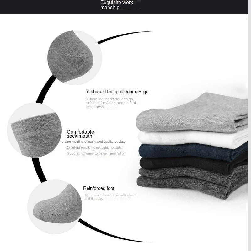 10 párů Dámské/Mužské lodní ponožky Neviditelné Silikonové Nízký střih Neklouzavé Léto No-Show Kotníkové ponožky Jednobarevné Ležérní Prodyšné