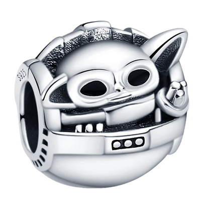 Nové 925 Sterling Silver Módní Dámské korálky s přívěskem Wolf Head Dumbo Vhodné pro náramek Pandora Náhrdelník DIY jemné šperky