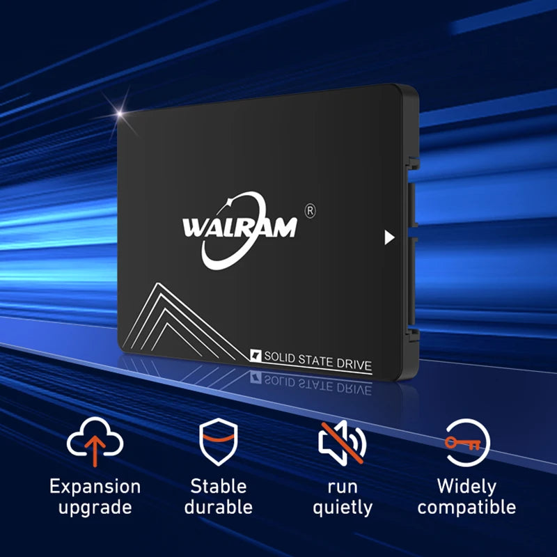 WALRAM Sata3 SSD 1TB 2,5" Interní pevný disk Disk 128GB 256GB 512GB HDD Pevný disk SSD pro stolní notebook