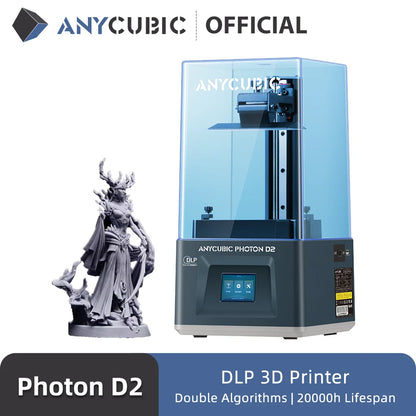 3D tiskárna ANYCUBIC Photon D2 DLP Dvojité algoritmy 3D tisk s ultra vysokým rozlišením Životnost používání 20 000 hodin 5,9 palce