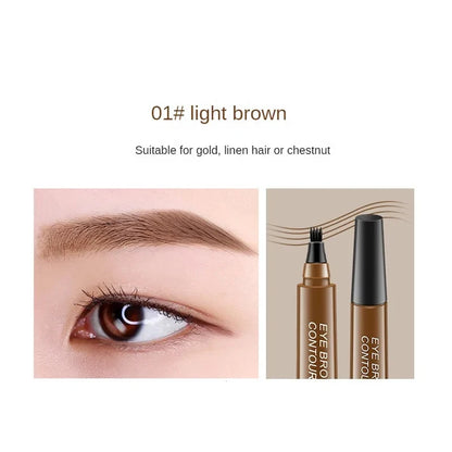 4bodová tužka na obočí Voděodolná tužka na obočí Vodotěsná tužka na obočí Přírodní make-up Dlouhotrvající make-up Módní tužka na obočí
