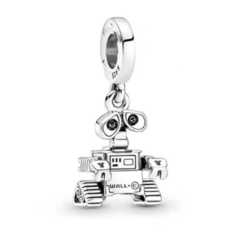 Nové 925 Sterling Silver Módní Dámské korálky s přívěskem Wolf Head Dumbo Vhodné pro náramek Pandora Náhrdelník DIY jemné šperky