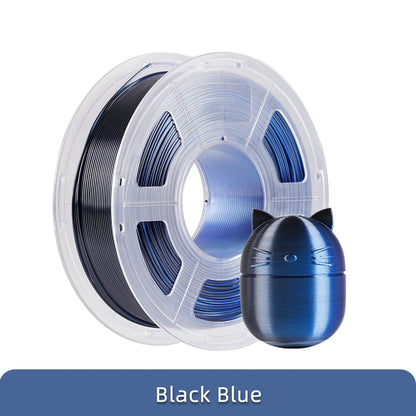 ANYCUBIC Silk PLA dvoubarevný tříbarevný 1,75 mm PLA vlákno 1 kg pro FDM 3D tiskárnu Shine Bright Vícebarevný 3D tiskový materiál