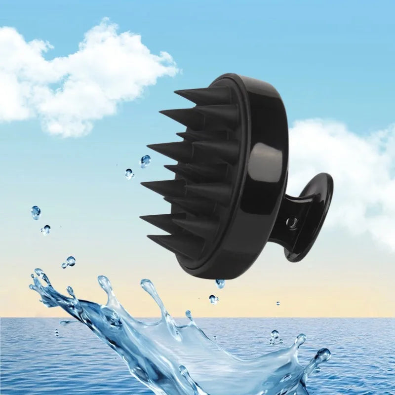 Silikonový šamponový kartáč Hlava masáž hlavy Hřeben na mytí vlasů Hřeben na masáž těla Kartáč do koupele Sprchový kartáč Salon Kadeřnický nástroj