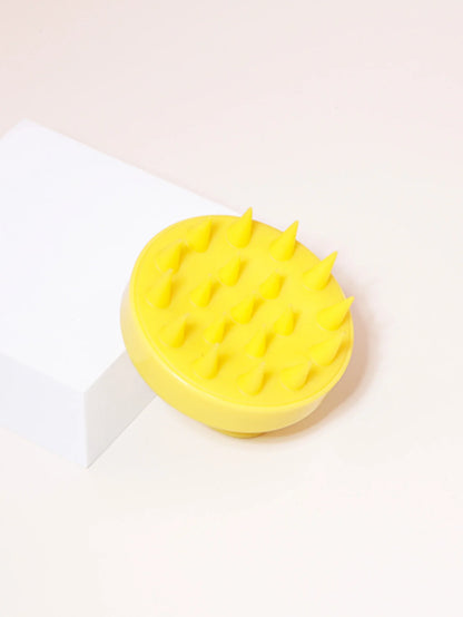 Štětec na šampon, masážní kartáč na pokožku hlavy, kartáč na exfoliaci pokožky hlavy do sprchy, suché a mokré dvojúčelové, vhodné pro muže i ženy