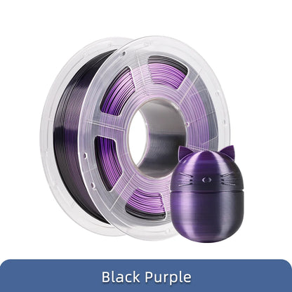 ANYCUBIC Silk PLA dvoubarevný tříbarevný 1,75 mm PLA vlákno 1 kg pro FDM 3D tiskárnu Shine Bright Vícebarevný 3D tiskový materiál