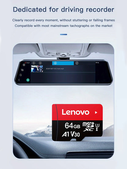 Paměťová karta Lenovo 512 GB 256 GB 128 GB 64 GB 32 GB U3 V30 4K Full HD Micro TF Mini SD karta Paměťová karta TF Flash pro telefon/počítač