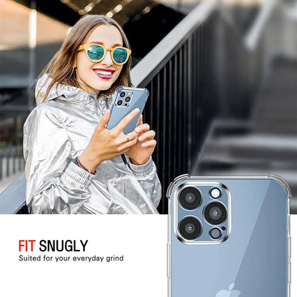 1,5 mm tlusté průhledné pouzdro na telefon Air-Bag pro iPhone 11 12 13 14 15 Pro Max SE 2020 7 8 Plus 13 Mini silný silikonový kryt odolný proti nárazům