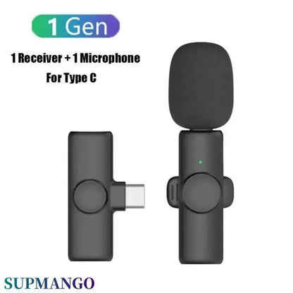 X11 Profesionální bezdrátový klopový mikrofon pro iPhone iPad Laptop Android Živé hry Video Nahrávání Rozhovor Business Mic