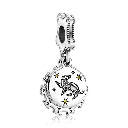Nové 925 Sterling Silver Módní Dámské korálky s přívěskem Wolf Head Dumbo Vhodné pro náramek Pandora Náhrdelník DIY jemné šperky