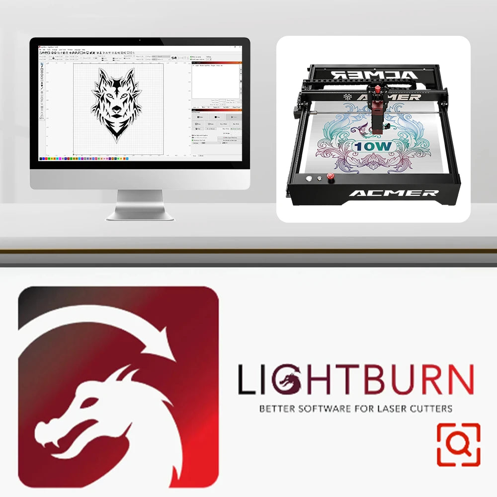 Software pro ovládání licenčního klíče LightBurn Gcode