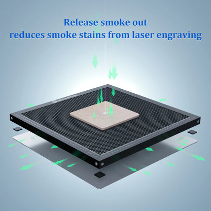 SCULPFUN S9 laserové řezání Voština 400x400mm Pracovní stůl Deska Ocelový panel Platforma pro řezání CO2 diodou laserem