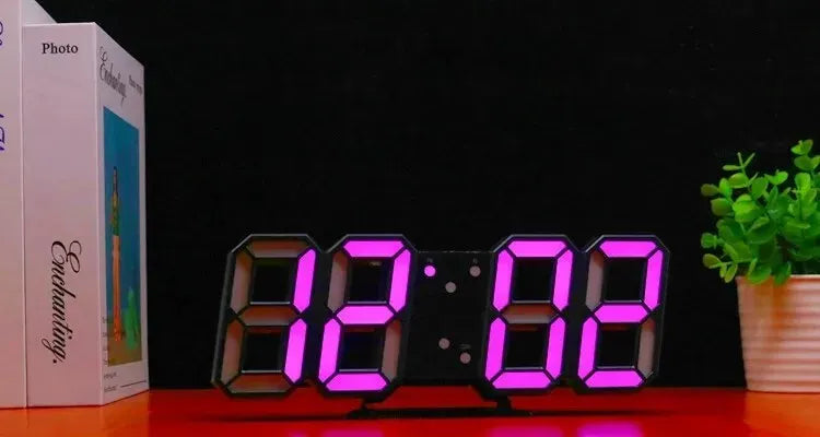 3D mini hodiny LED digitální nástěnné hodiny Stolní hodiny Elektronický budík Nástěnné hodiny do obývacího pokoje Kuchyňský časovač pro kutily