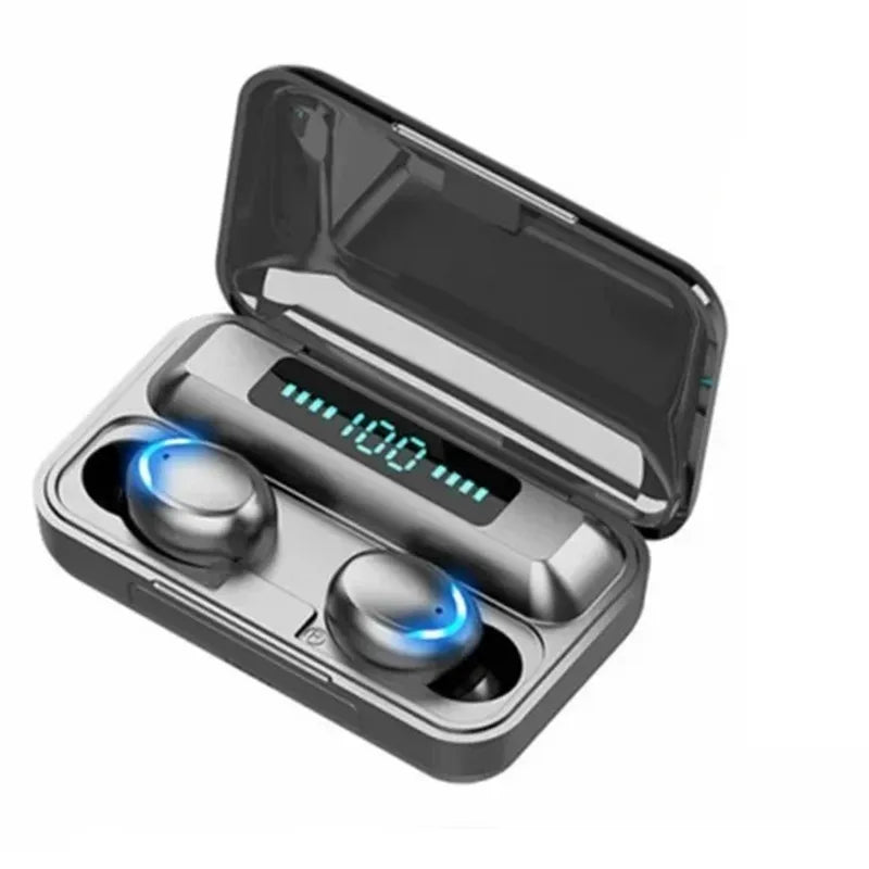 Nová sluchátka Bluetooth F9 9D stereofonní sportovní sluchátka s vysokými basy Handfree dotykové ovládání Bezdrátová sluchátka Tws Vodotěsná sluchátka