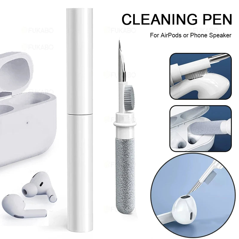 Nástroj na čištění Bluetooth sluchátek pro Airpods Pro 3 2 1 Sada na čištění pouzdra na sluchátka Clean Brush Pen pro Xiaomi Airdots 3Pro