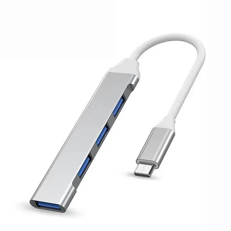 Zvyšte svou produktivitu s tímto rozbočovačem USB C 4 v 1 – kompatibilní s MacBook, Mac Pro, Mac Mini, IMac, Surface Pro, XPS, PC, Fla