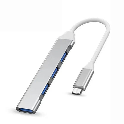 Zvyšte svou produktivitu s tímto rozbočovačem USB C 4 v 1 – kompatibilní s MacBook, Mac Pro, Mac Mini, IMac, Surface Pro, XPS, PC, Fla