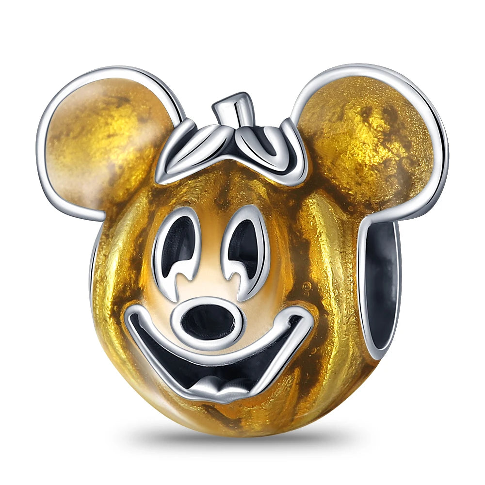 Nové 925 Sterling Silver Módní Dámské korálky s přívěskem Wolf Head Dumbo Vhodné pro náramek Pandora Náhrdelník DIY jemné šperky