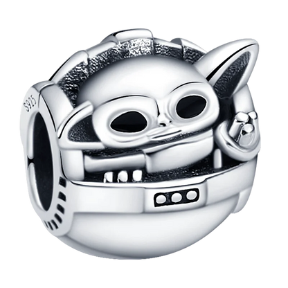 Nové 925 Sterling Silver Módní Dámské korálky s přívěskem Wolf Head Dumbo Vhodné pro náramek Pandora Náhrdelník DIY jemné šperky