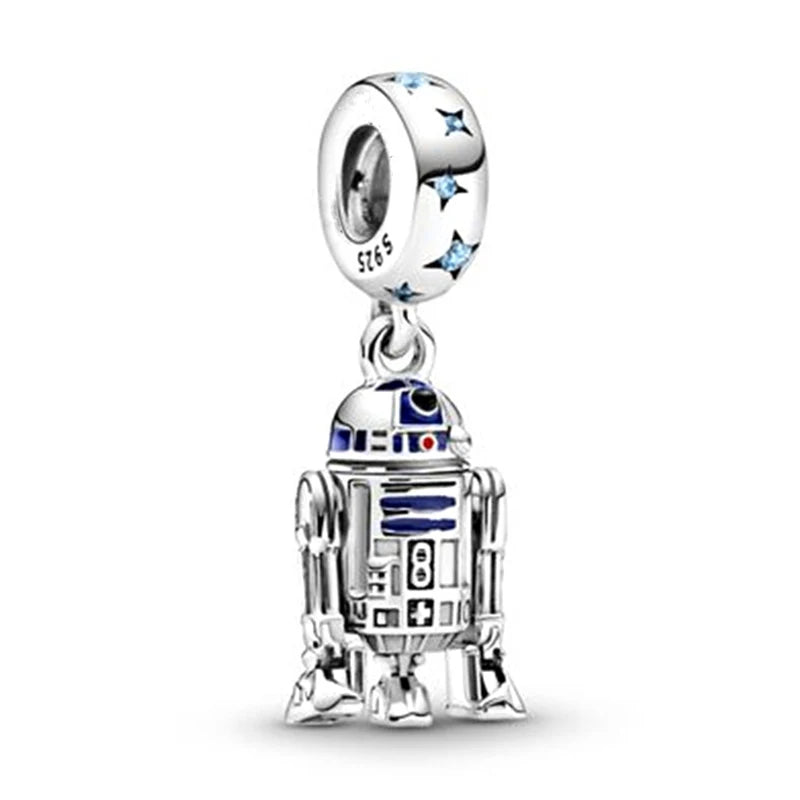 Nové 925 Sterling Silver Módní Dámské korálky s přívěskem Wolf Head Dumbo Vhodné pro náramek Pandora Náhrdelník DIY jemné šperky