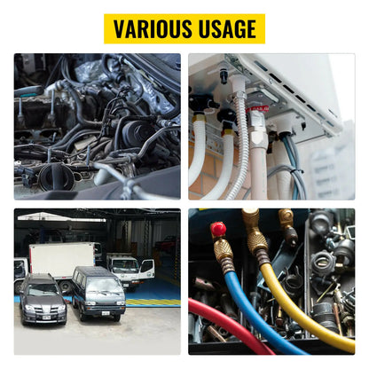 VEVOR Manuální sada AC krimpovacích hadic 71500 se 7Dies Hydraulický krimpovací nástroj na hadice Hydraulický lis Sada na opravu automatické klimatizace