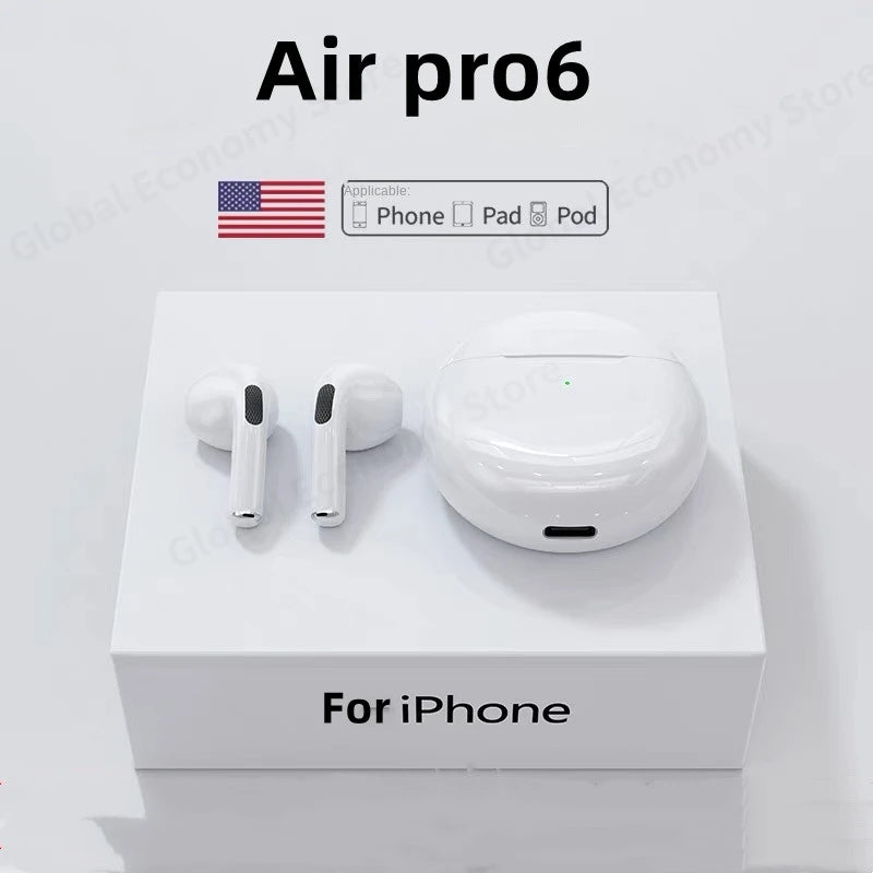 NOVÁ originální bezdrátová sluchátka Air Pro 6 TWS Fone Bluetooth sluchátka Mikropodložky do uší Sluchátka do uší Sportovní sluchátka do uší pro Xiaomi