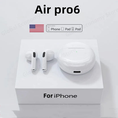NOVÁ originální bezdrátová sluchátka Air Pro 6 TWS Fone Bluetooth sluchátka Mikropodložky do uší Sluchátka do uší Sportovní sluchátka do uší pro Xiaomi