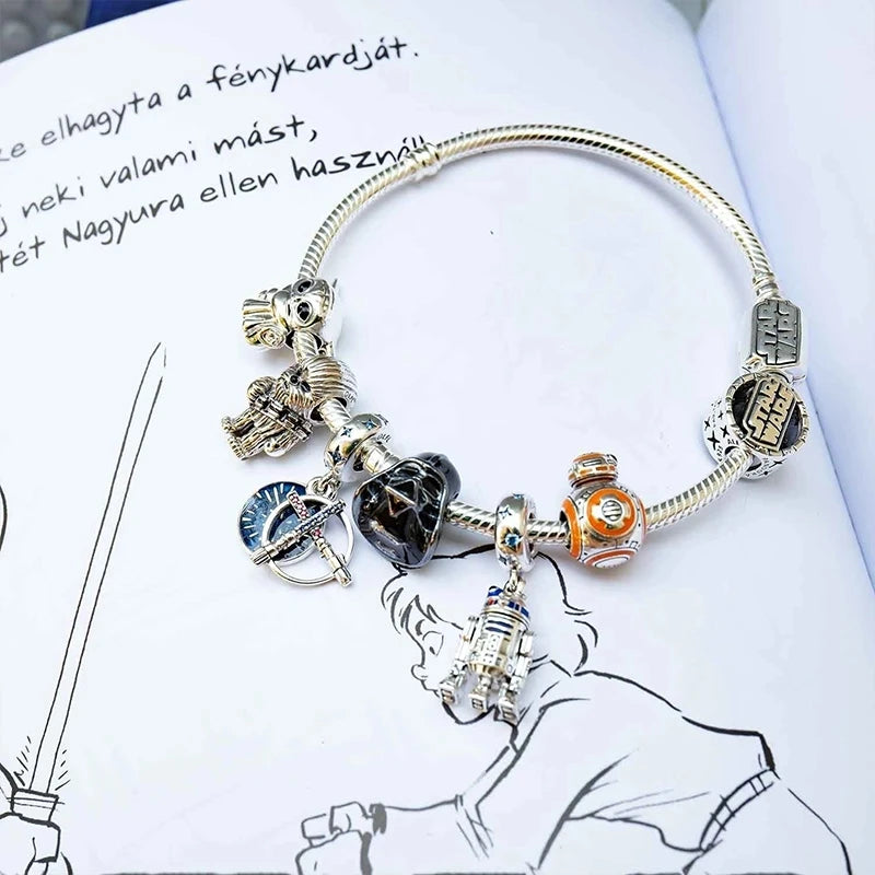 Disney Stitch Marvel Rescuer Korálky Star Charms Wars pro originální Pandora 925 mincovní stříbro náramek náhrdelník pro ženy šperky