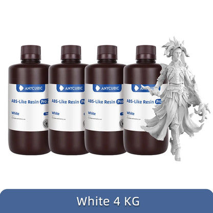 Nové 2 kusy/šarže ANYCUBIC ABS Like+ UV vytvrzování 405nm Standardní fotopolymerová pryskyřice ABS 3D pryskyřice Vysoce přesná pro LCD