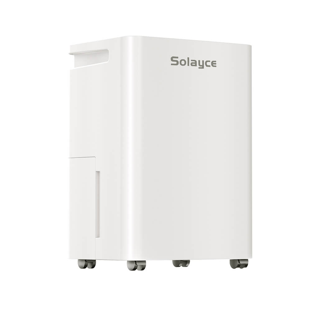 Solayce PD12R-02EE Dehumidifier 12L/24h, 3.2L Large Water Tank, Digital Humidity Display, Coverage Area 35㎡(376 sq. ft), 24H Timer, Ideal for Laundry Drying, Bedroom, Basement, Garage &amp; Kitchen