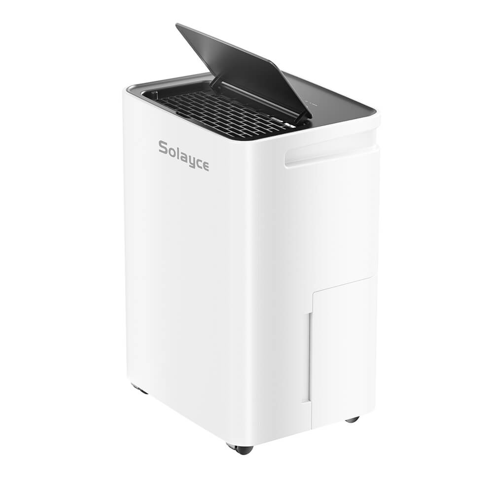Solayce PD12R-02EE Dehumidifier 12L/24h, 3.2L Large Water Tank, Digital Humidity Display, Coverage Area 35㎡(376 sq. ft), 24H Timer, Ideal for Laundry Drying, Bedroom, Basement, Garage &amp; Kitchen