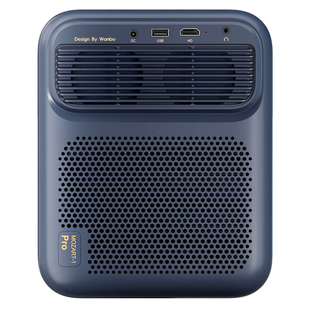 [Netflix 1080P] Wanbo Mozart 1 Pro Projector, Android TV 11, 900 ANSI Lumens, Native 1080P, HDR 10, 16W Speaker, Chromecast Built-in, Auto Focus/Object Avoidance/ Auto Keystone Correction