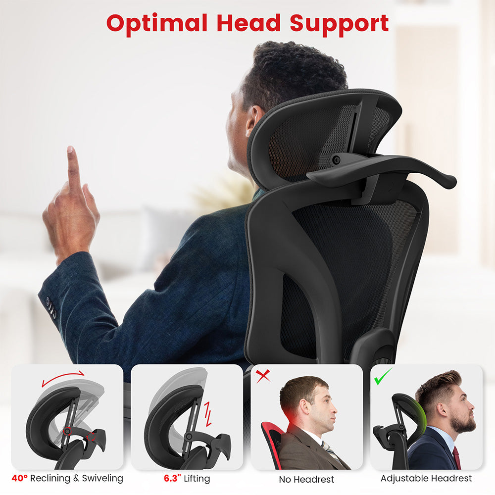 Ergonomická herní kancelářská židle ACGAM CG-5658M s nastavitelnou loketní opěrkou ve 4D, bederní opěrkou a nastavitelnou opěrkou hlavy