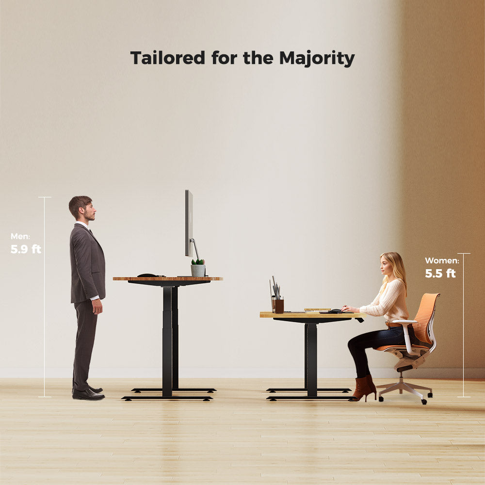 ACGAM JSZ-3 Dvoumotorový 3stupňový elektrický nastavitelný rám stolu, odolný, nosnost 120 kg, pro domácí kancelář, černý
