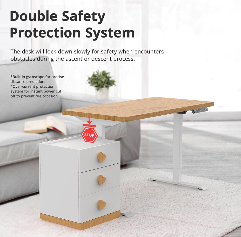 Pracovní stanice Acgam Electric Stand Up Desk Frame, ergonomická nastavitelná výška stoje, černá (pouze rám)