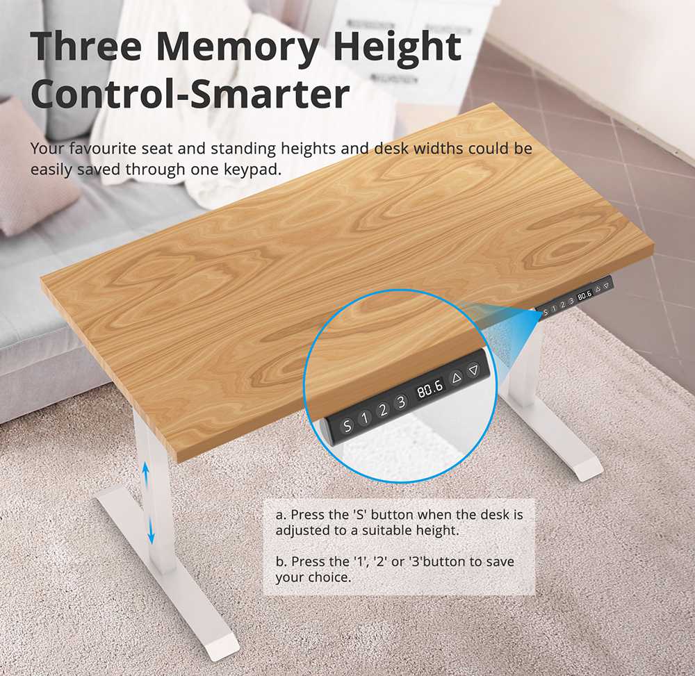 Pracovní stanice Acgam Electric Stand Up Desk Frame, ergonomická nastavitelná výška stoje, černá (pouze rám)