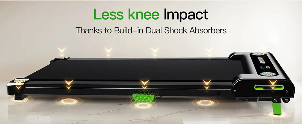 Běžecká podložka Akluer 480L-A se sklonem, běžecký pás pod stůl 2,5 HP s dálkovým ovládáním, LED displejem, maximální nosnost 150 kg