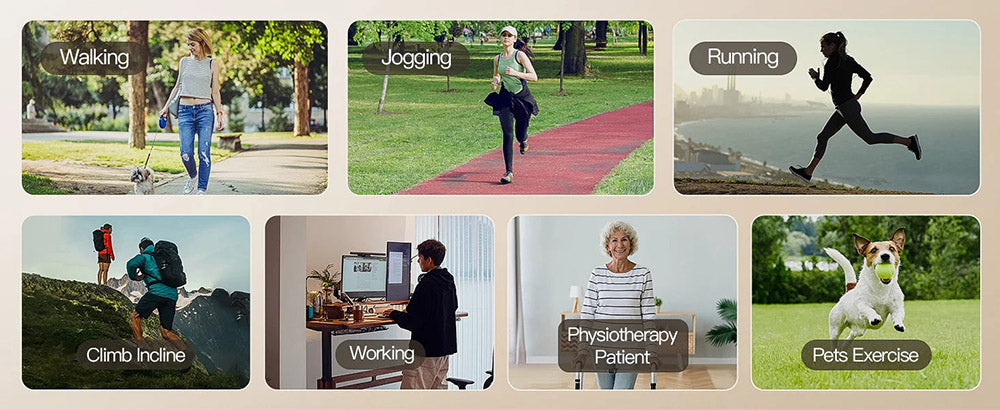 Běžecká podložka Akluer 480L-A se sklonem, běžecký pás pod stůl 2,5 HP s dálkovým ovládáním, LED displejem, maximální nosnost 150 kg