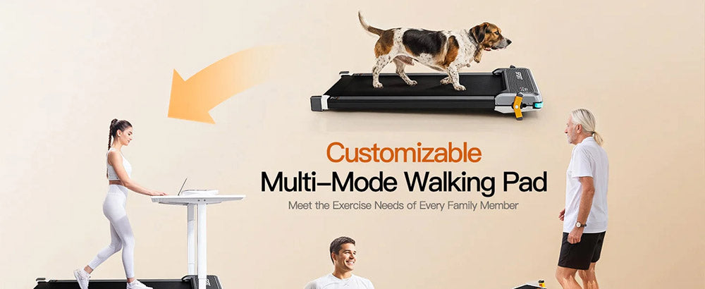 Běžecký pás Akluer 520 s oboustranným podstavcem, masážní přístroj na nohy Shiatsu, podložka na chůzi se sklonem, tichý motor 2,5 HP, LED displej