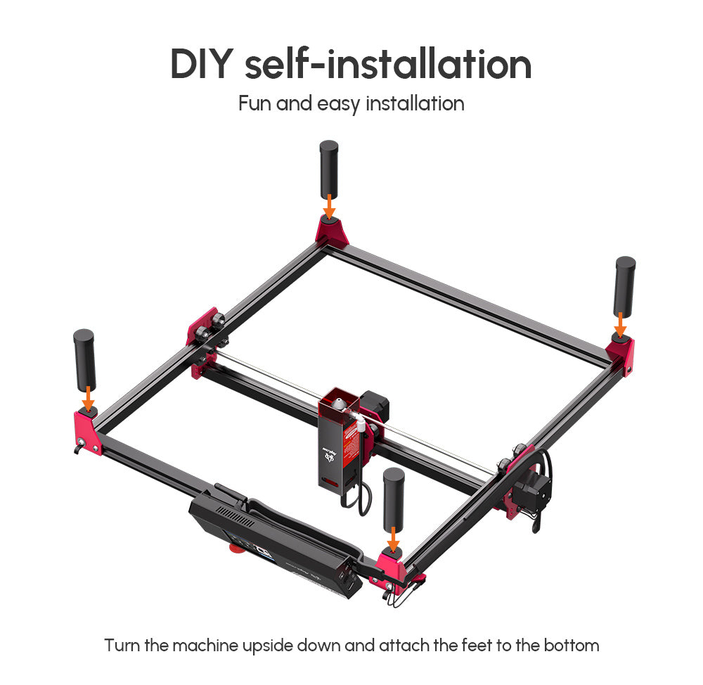 AlgoLaser ALRS2.0 zvedáky 110 mm pro gravírovací stroj Alpha/Delta/DIY KIT - 4 ks