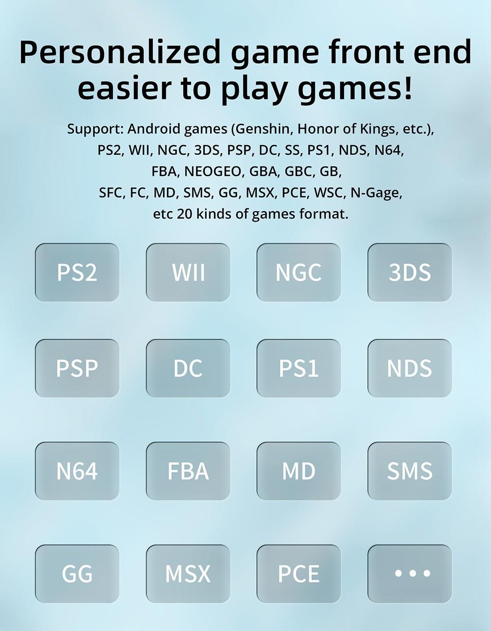 Herní konzole ANBERNIC RG405V, 4GB LPDDR4 128GB eMMC, Android 12, 5G WiFi, Bluetooth 5.0, 128GB TF karta 3172 her - fialová